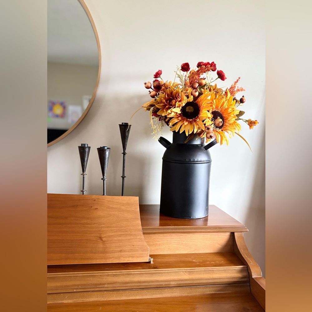 Rare Vintage Style Galvanized Milk Can With American Flag 8.75” X 13.5” - Picture 14 of 14